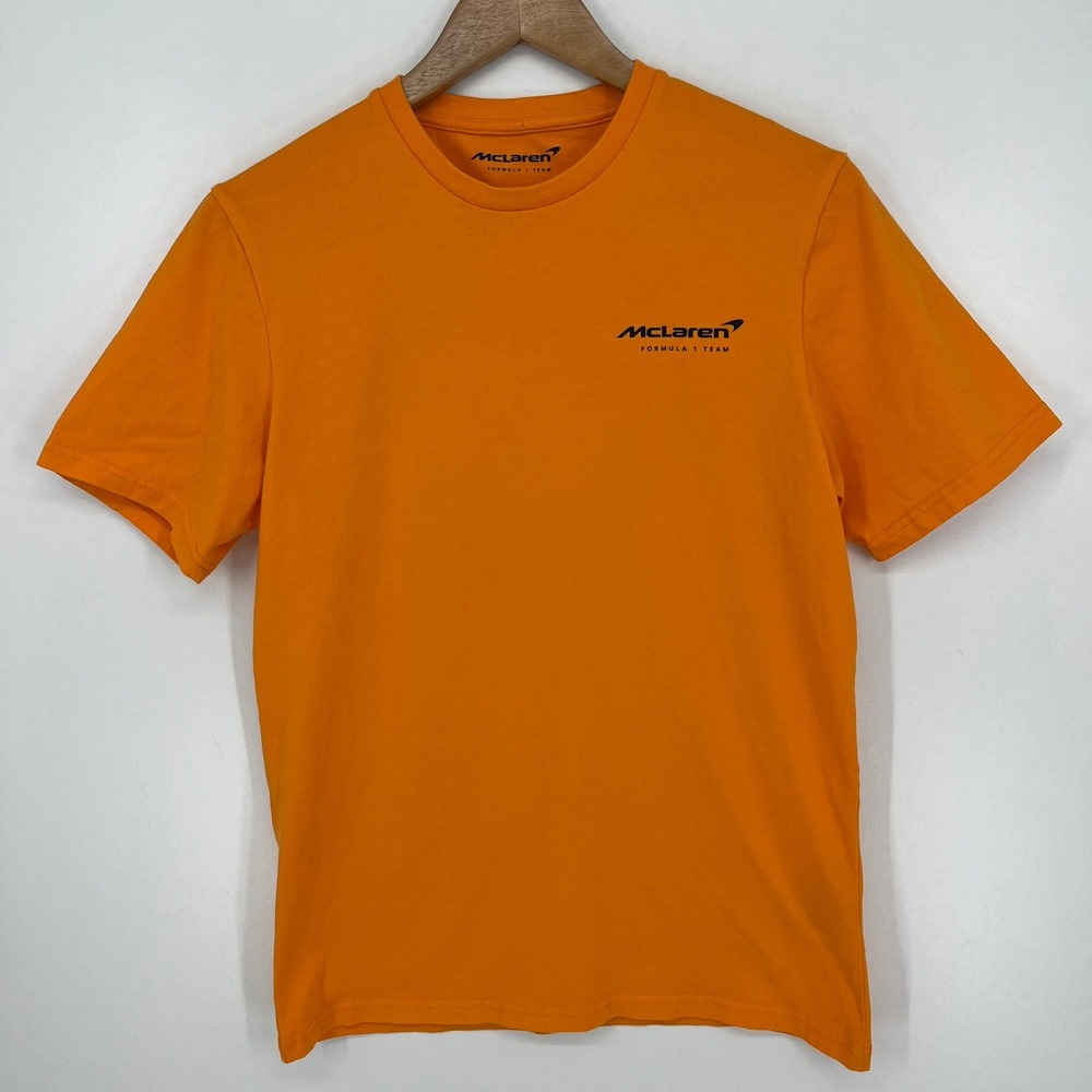 Castore McLaren Formula 1 Team T-Shirt Mens Small Orange Graphic Tee Racing F1